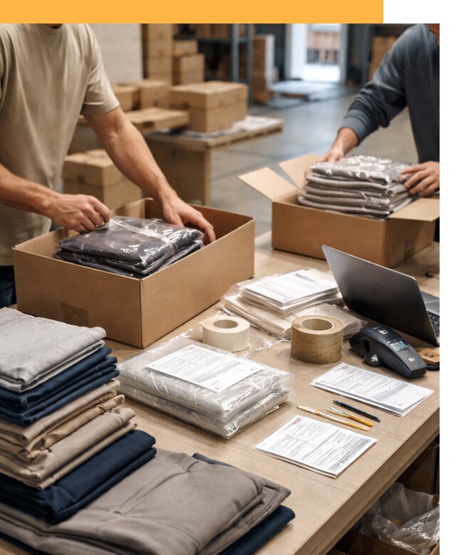 Перевозка одежды по миру от 7753 руб. с таможенным оформлением